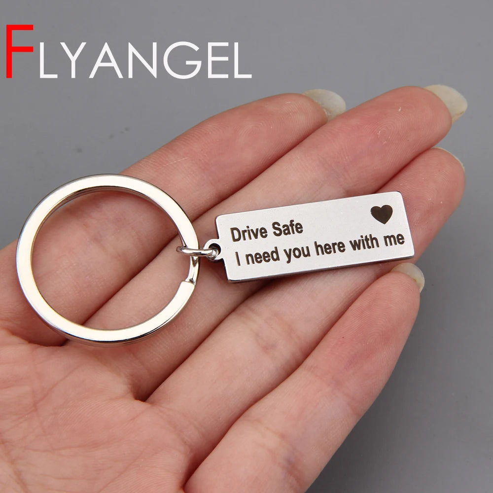 Drive Safe Keychain Gift