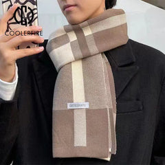 Men's Knit Cashmere Scarf