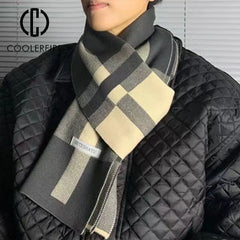 Men's Knit Cashmere Scarf