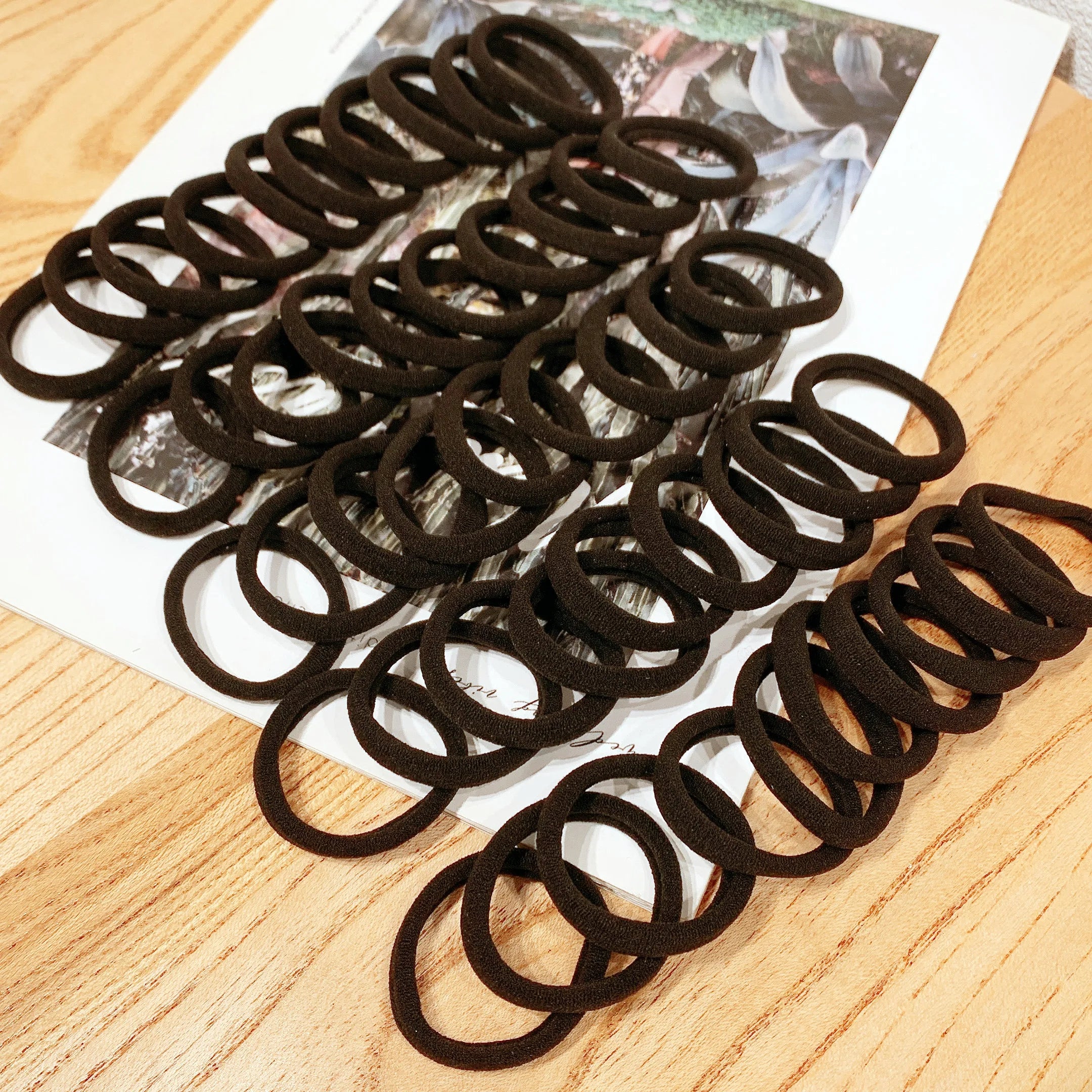 Black Hair Bands - 50/100pcs