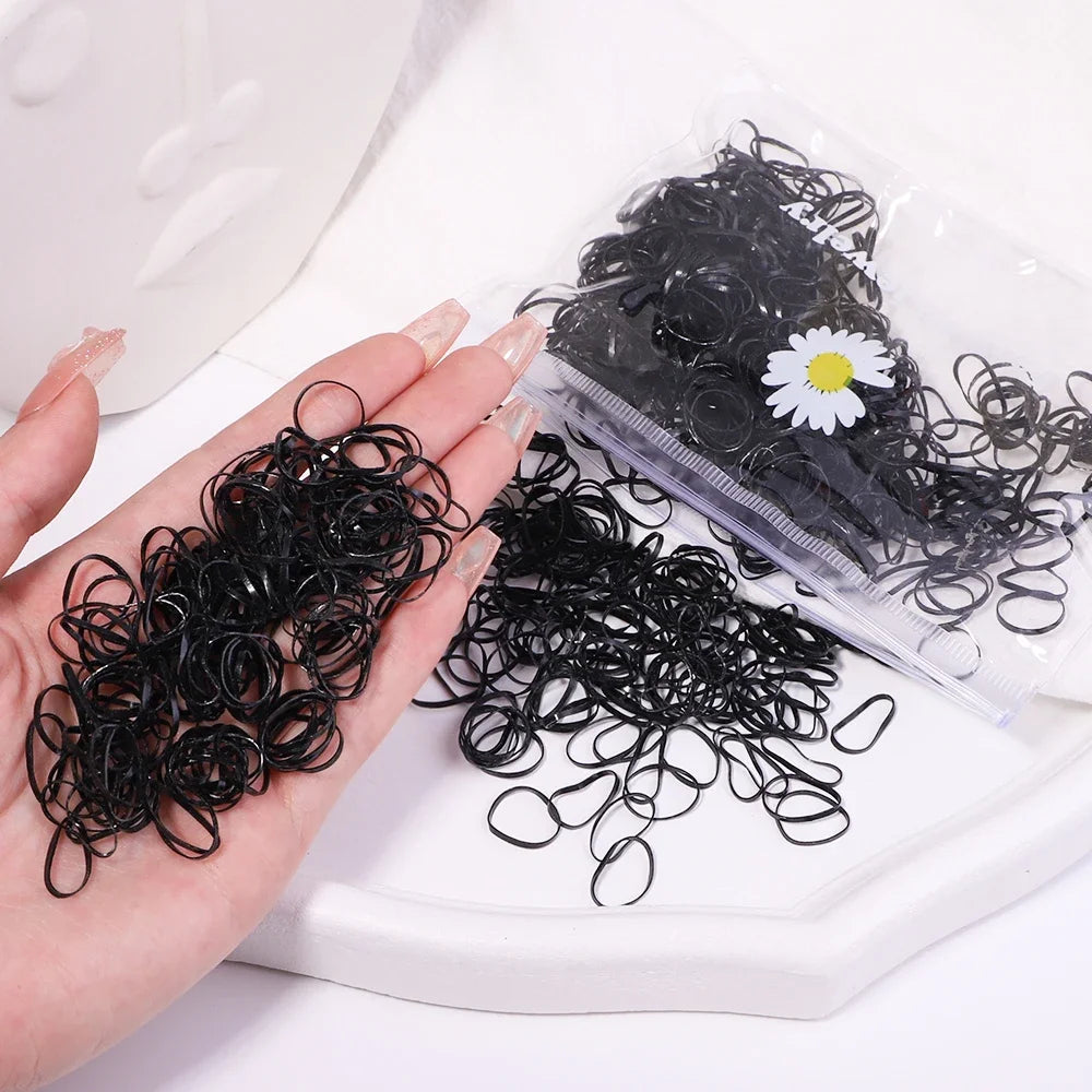 Disposable Rubber Hair Ties - Pack of 500/1000/2000