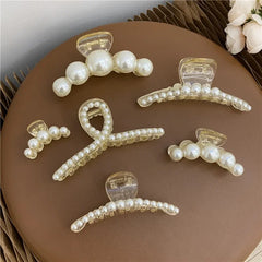 Elegant Pearl Hair Claw Clip