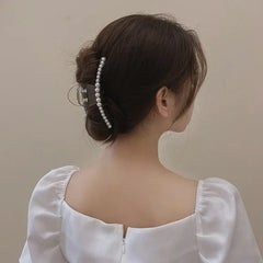 Elegant Pearl Hair Claw Clip